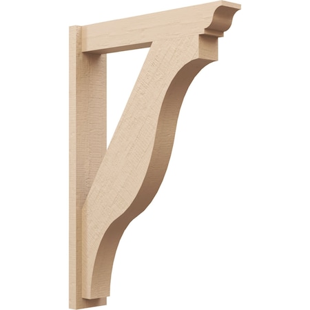 Ekena Millwork 5 1/2-in W x 26-in D x 38-in H Funston Trad Rough Cedar Woodgrain TimberThane Outlooker, Primed Tan OUTUR055X26X38FST04RCPR